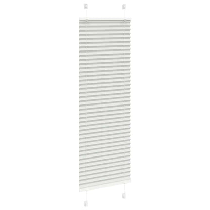 Pleated Blind Light Grey 45x150 cm Fabric Width 44.4 cm Polyester
