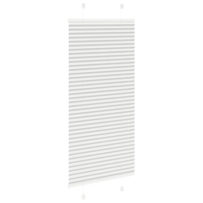 Pleated Blind Light Grey 65x150 cm Fabric Width 64.4 cm Polyester
