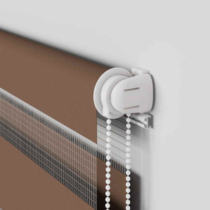 Pleated Blind Light Grey 100x150 cm Fabric Width 99.4 cm Polyester