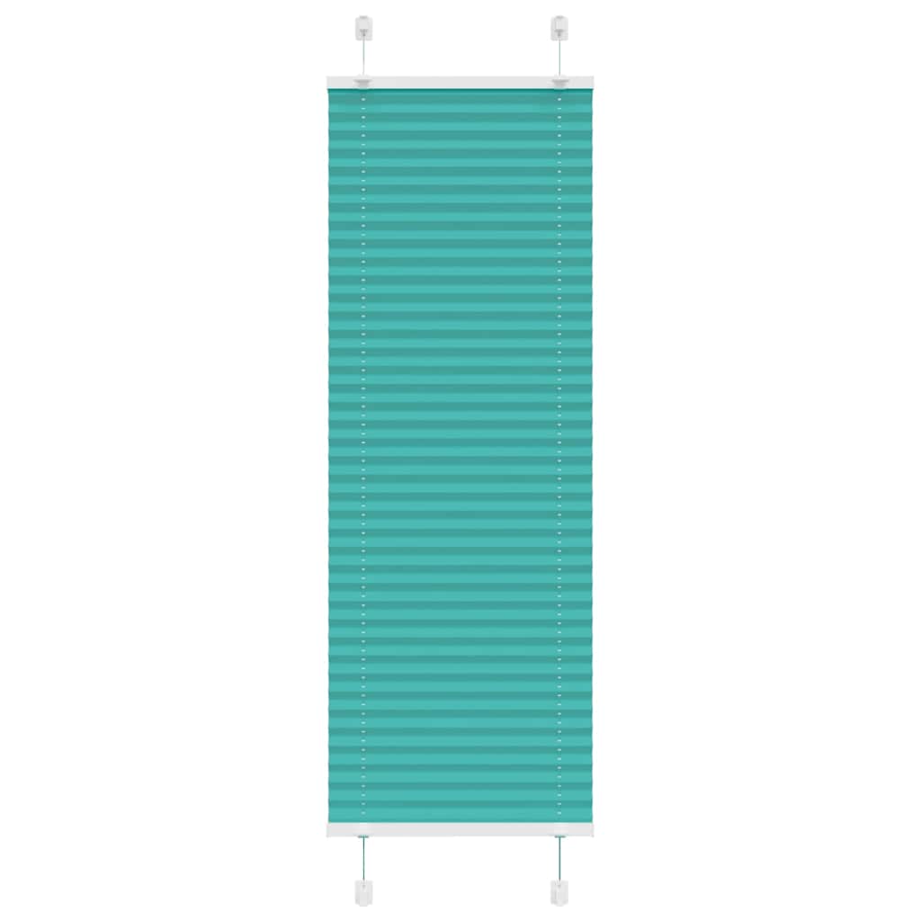 Pleated Blind Petrol Green 45x100 cm Fabric Width 44.4 cm Polyester
