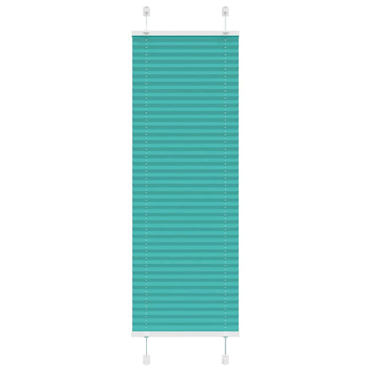 Pleated Blind Petrol Green 45x100 cm Fabric Width 44.4 cm Polyester