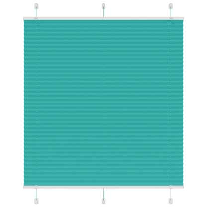 Pleated Blind Petrol Green 115x100 cm Fabric Width 114.4 cm Polyester
