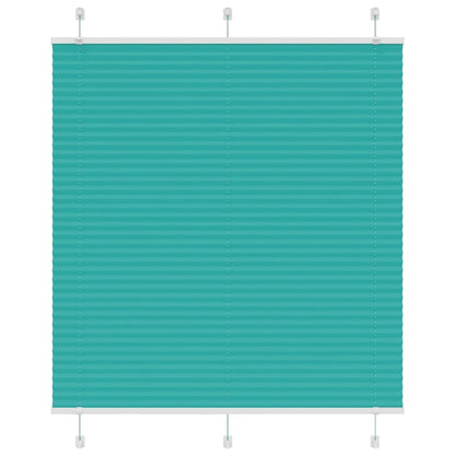 Pleated Blind Petrol Green 120x100 cm Fabric Width 119.4 cm Polyester