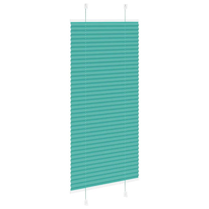 Pleated Blind Petrol Green 65x150 cm Fabric Width 64.4 cm Polyester