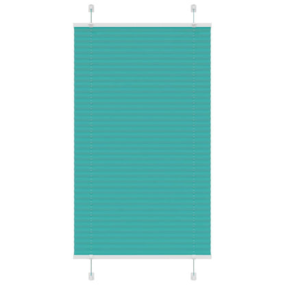 Pleated Blind Petrol Green 80x150 cm Fabric Width 79.4 cm Polyester
