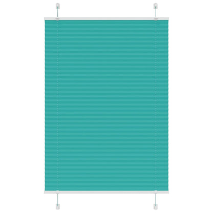 Pleated Blind Petrol Green 85x150 cm Fabric Width 84.4 cm Polyester