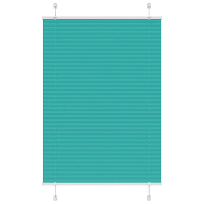 Pleated Blind Petrol Green 95x150 cm Fabric Width 94.4 cm Polyester