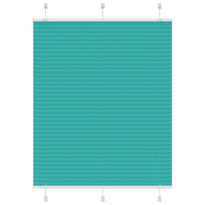 Pleated Blind Petrol Green 110x150 cm Fabric Width 109.4 cm Polyester