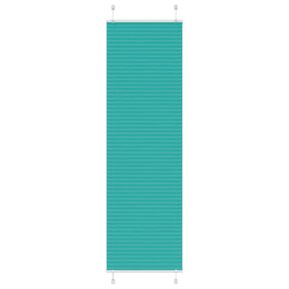 Pleated Blind Petrol Green 55x200 cm Fabric Width 54.4 cm Polyester