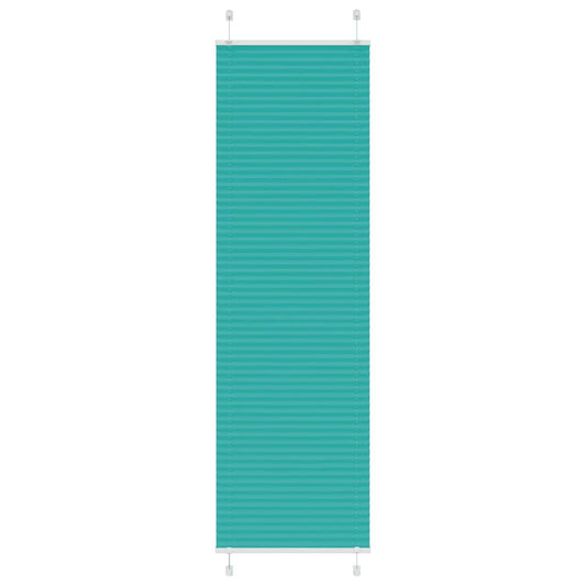 Pleated Blind Petrol Green 55x200 cm Fabric Width 54.4 cm Polyester