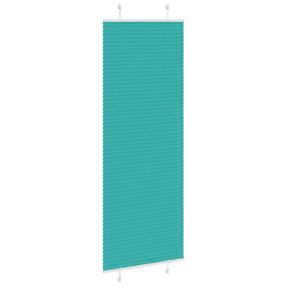 Pleated Blind Petrol Green 80x200 cm Fabric Width 79.4 cm Polyester