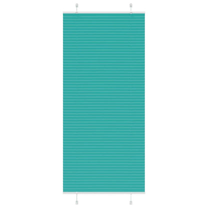 Pleated Blind Petrol Green 95x200 cm Fabric Width 94.4 cm Polyester