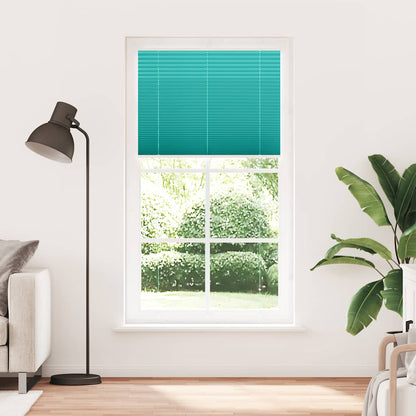 Pleated Blind Petrol Green 110x200 cm Fabric Width 109.4 cm Polyester