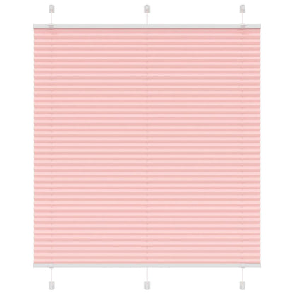 Pleated Blind Pink 120x100 cm Fabric Width 119.4 cm Polyester
