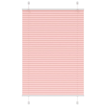 Pleated Blind Pink 85x150 cm Fabric Width 84.4 cm Polyester