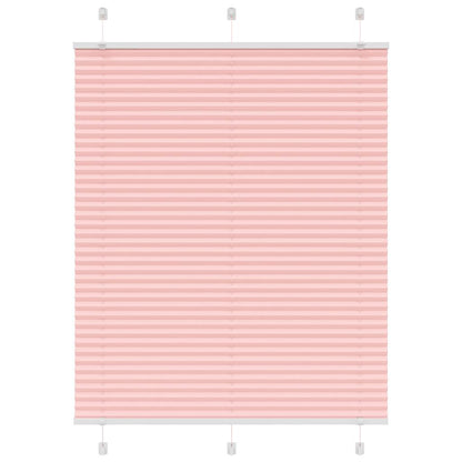 Pleated Blind Pink 105x150 cm Fabric Width 104.4 cm Polyester
