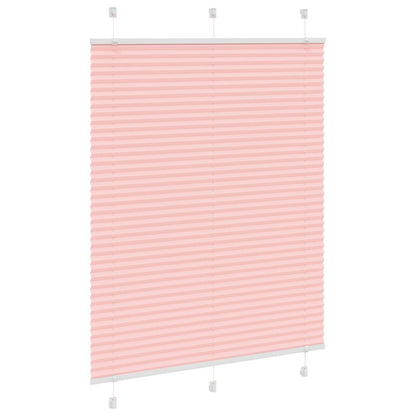 Pleated Blind Pink 105x150 cm Fabric Width 104.4 cm Polyester