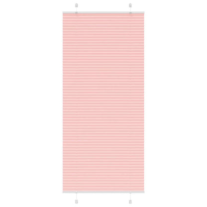 Pleated Blind Pink 100x200 cm Fabric Width 99.4 cm Polyester