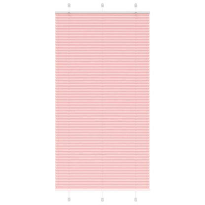 Pleated Blind Pink 110x200 cm Fabric Width 109.4 cm Polyester