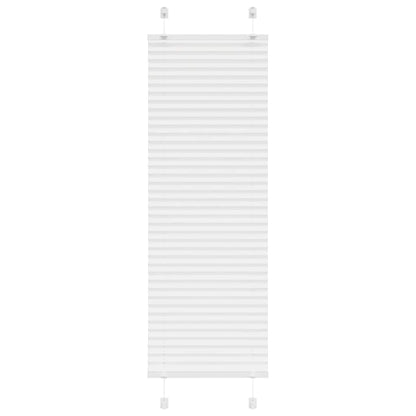 Pleated Blind White 40x100 cm Fabric Width 39.4 cm Polyester