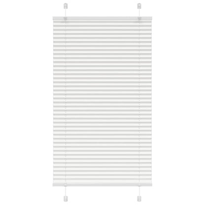 Pleated Blind White 70x100 cm Fabric Width 69.4 cm Polyester