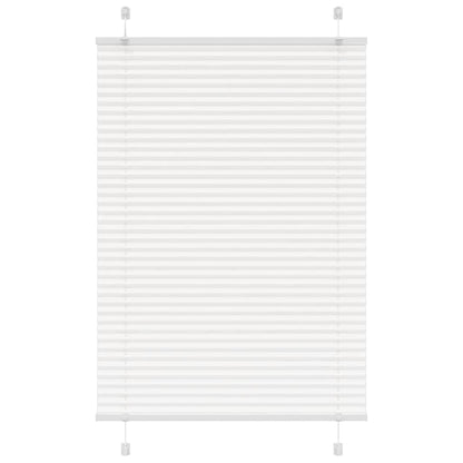 Pleated Blind White 95x100 cm Fabric Width 94.4 cm Polyester