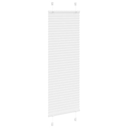 Pleated Blind White 45x150 cm Fabric Width 44.4 cm Polyester