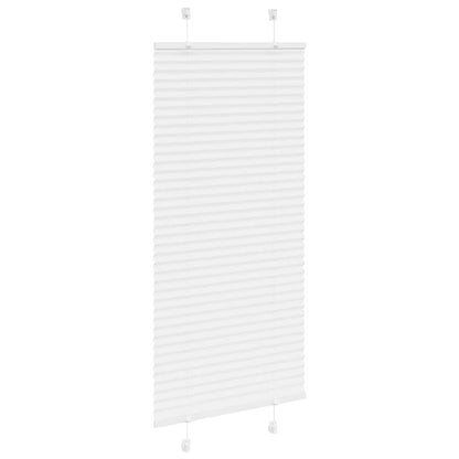 Pleated Blind White 55x150 cm Fabric Width 54.4 cm Polyester