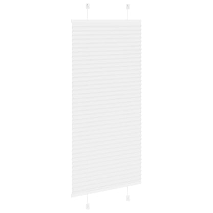 Pleated Blind White 55x150 cm Fabric Width 54.4 cm Polyester