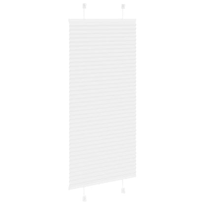Pleated Blind White 60x150 cm Fabric Width 59.4 cm Polyester