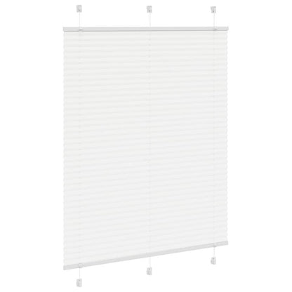 Pleated Blind White 110x150 cm Fabric Width 109.4 cm Polyester