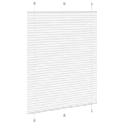 Pleated Blind White 110x150 cm Fabric Width 109.4 cm Polyester