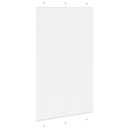 Pleated Blind White 115x200 cm Fabric Width 114.4 cm Polyester