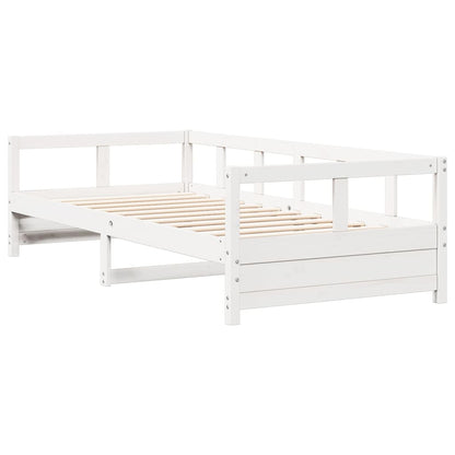 Daybed without Mattress White 80x200 cm Solid Wood Pine