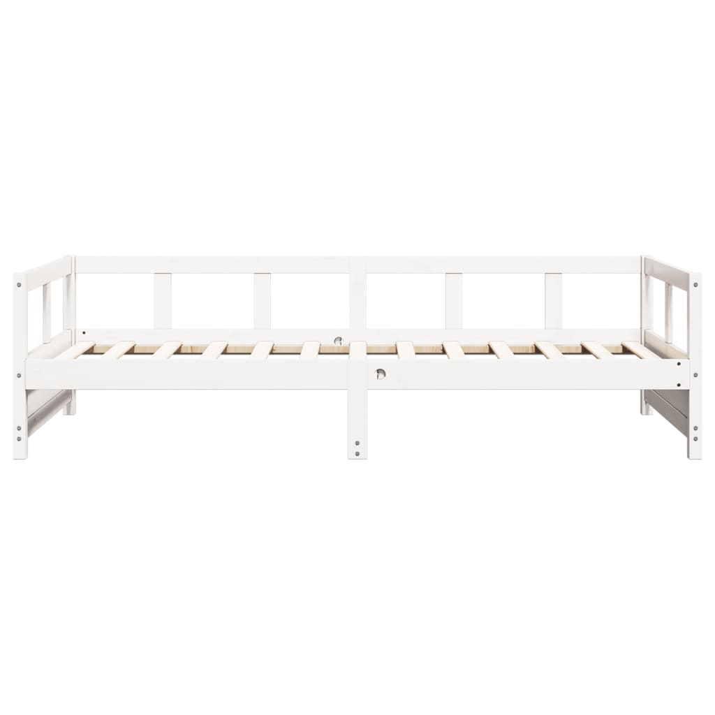 Daybed without Mattress White 80x200 cm Solid Wood Pine