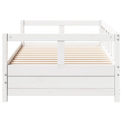 Daybed without Mattress White 80x200 cm Solid Wood Pine