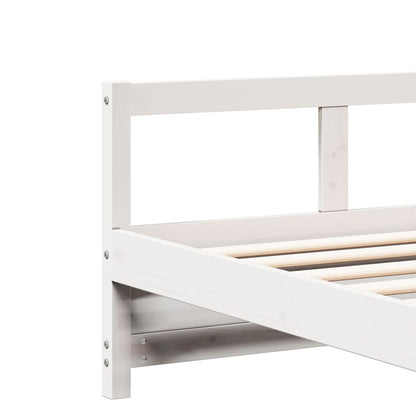 Daybed without Mattress White 80x200 cm Solid Wood Pine