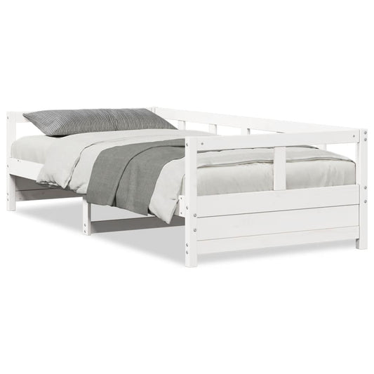 Daybed without Mattress White 80x200 cm Solid Wood Pine
