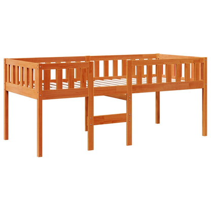 Children's Bed without Mattress Wax Brown 75x190 cm Solid Wood Pine