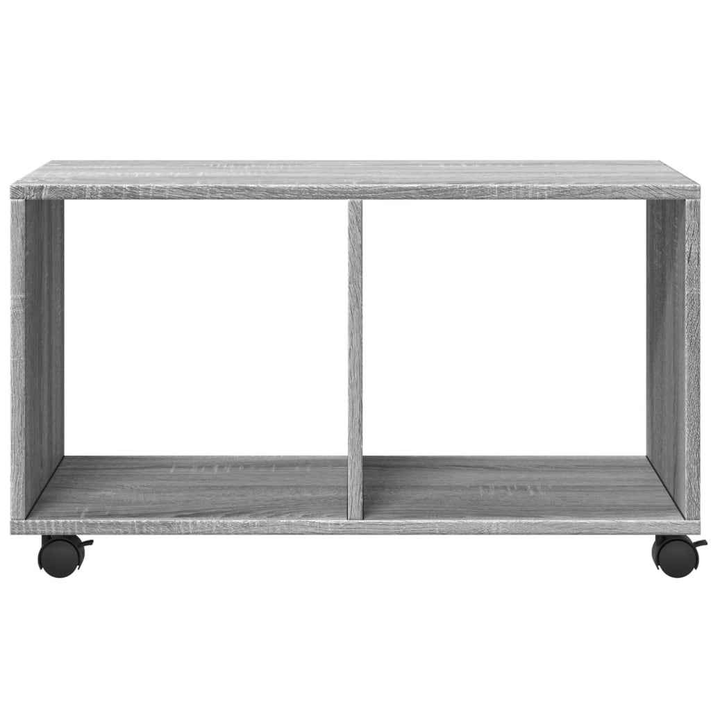 vidaXL Rolling Cabinet Grey Sonoma 72x33x42.5 cm Engineered Wood