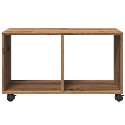 vidaXL Rolling Cabinet Artisian Oak 72x33x42.5 cm Engineered Wood