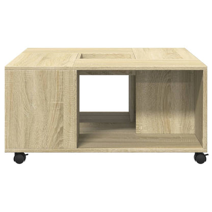 Coffee Table Sonoma Oak 80x80x40 cm Engineered Wood