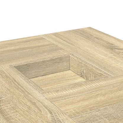 Coffee Table Sonoma Oak 80x80x40 cm Engineered Wood