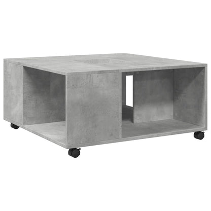 Coffee Table Concrete Grey 80x80x40 cm Engineered Wood