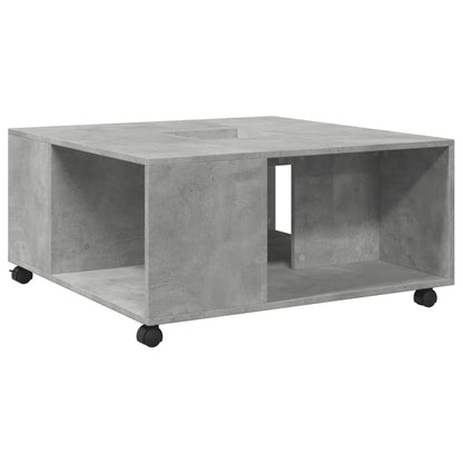 Coffee Table Concrete Grey 80x80x40 cm Engineered Wood