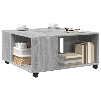 Coffee Table Grey Sonoma 80x80x40 cm Engineered Wood