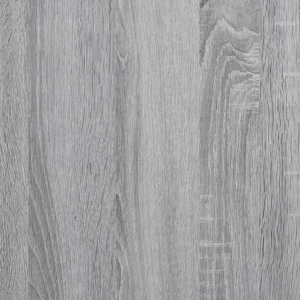 Rolling Cabinet Grey sonoma 55x40x91 cm Engineered Wood