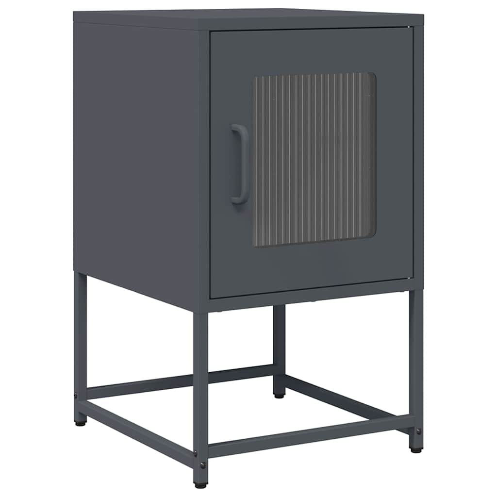 Bedside Cabinet Anthracite 36x39x60.5 cm Cold-rolled Steel