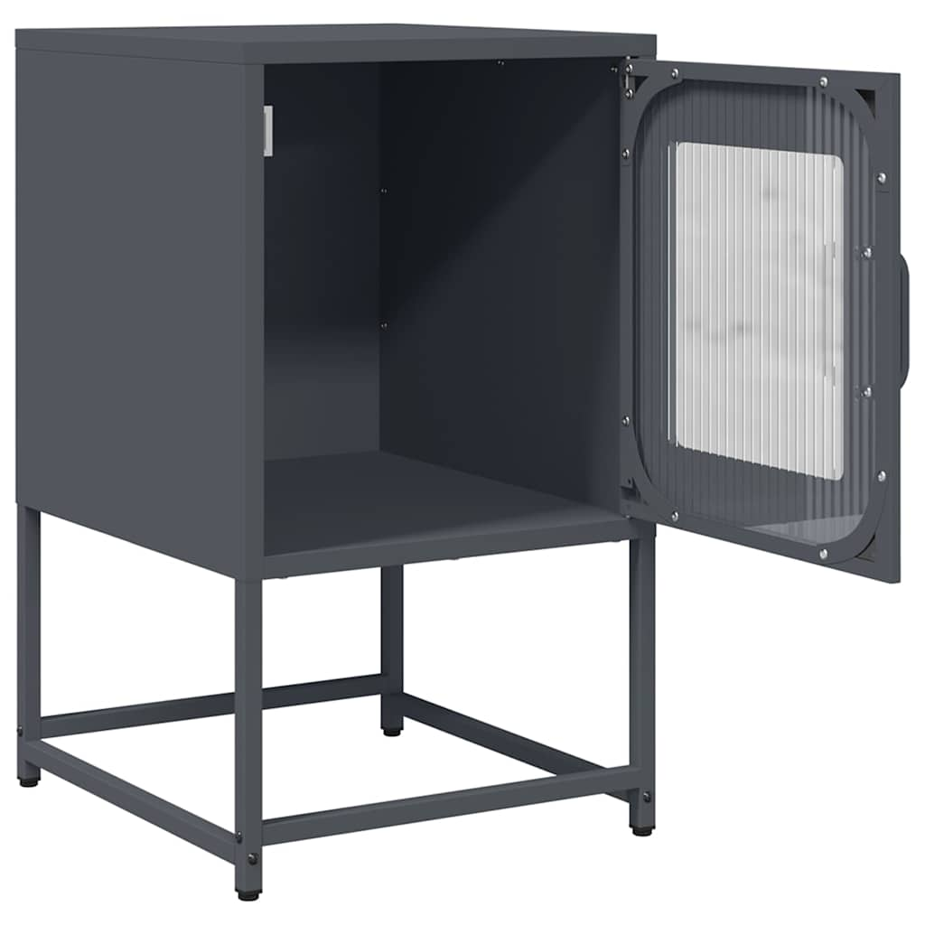 Bedside Cabinet Anthracite 36x39x60.5 cm Cold-rolled Steel