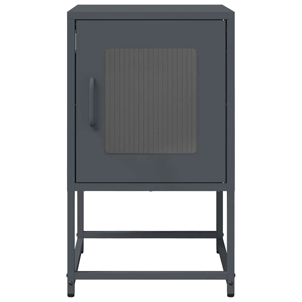 Bedside Cabinet Anthracite 36x39x60.5 cm Cold-rolled Steel